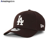 EU AU限定モデル ニューエラ キャップ 9FORTY ロサンゼルス ドジャース MLB LEAGUE ESSENTIAL STRAPBACK CAP BROWN