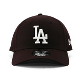 EU AU限定モデル ニューエラ キャップ 9FORTY ロサンゼルス ドジャース MLB LEAGUE ESSENTIAL STRAPBACK CAP BROWN