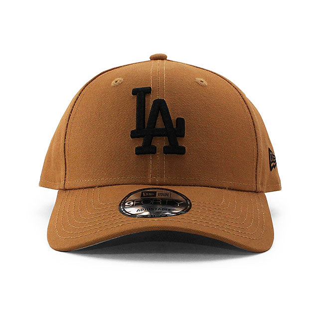 EU AU限定モデル ニューエラ キャップ 9FORTY ロサンゼルス ドジャース MLB CANVAS SNAPBACK WHEAT