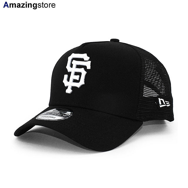 ニューエラ メッシュキャップ 9FORTY サンフランシスコ ジャイアンツ MLB A-FRAME TRUCKER MESH CAP BLACK