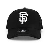 ニューエラ メッシュキャップ 9FORTY サンフランシスコ ジャイアンツ MLB A-FRAME TRUCKER MESH CAP BLACK