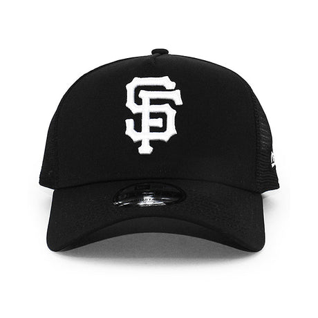 ニューエラ メッシュキャップ 9FORTY サンフランシスコ ジャイアンツ MLB A-FRAME TRUCKER MESH CAP BLACK
