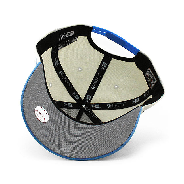 ニューエラ キャップ 9FORTY クリーブランド インディアンス MLB 10TH GREY BOTTOM A-FRAME SNAPBACK CAP CREAM