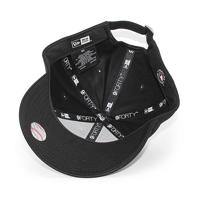 ニューエラ キャップ 9FORTY ボストン レッドソックス MLB CURVE CLOTH STRAPBACK CAP BLACKOUT