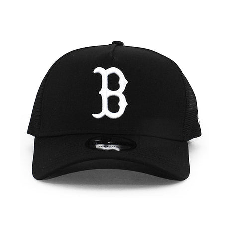 ニューエラ メッシュキャップ 9FORTY ボストン レッドソックス MLB A-FRAME TRUCKER MESH CAP BLACK