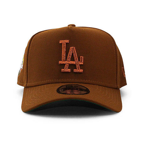 ニューエラ キャップ 9FORTY ロサンゼルス ドジャース MLB LA GRAN FIESTA GREEN BOTTOM A-FRAME SNAPBACK CAP BROWN