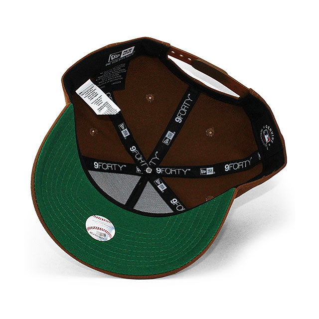 ニューエラ キャップ 9FORTY ロサンゼルス ドジャース MLB LA GRAN FIESTA GREEN BOTTOM A-FRAME SNAPBACK CAP BROWN