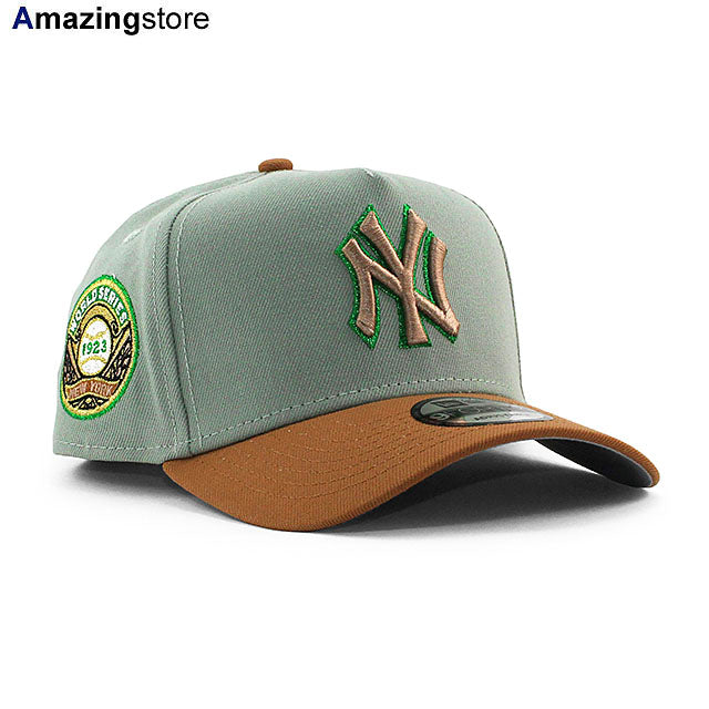ニューエラ キャップ 9FORTY ニューヨーク ヤンキース MLB 1923 WORLD SERIES GREY BOTTOM A-FRAME SNAPBACK CAP EVER GREEN TAN NEW ERA NEW YORK YANKEES
