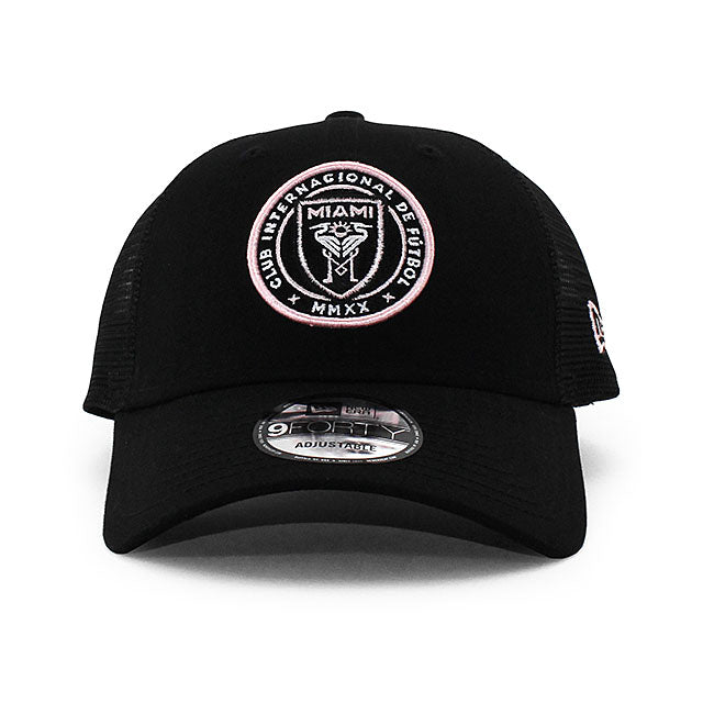 ニューエラ メッシュキャップ 9FORTY インテル マイアミ MLS TRUCKER MESH CAP BLACK