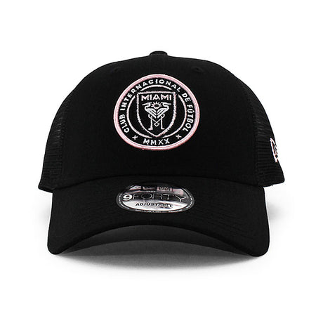 ニューエラ メッシュキャップ 9FORTY インテル マイアミ MLS TRUCKER MESH CAP BLACK