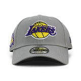 ニューエラ キャップ 9FORTY ストラップバック ロサンゼルス レイカーズ 17x NBA CHAMPIONS STRAPBACK CAP GREY NEW ERA LOS ANGELES LAKERS