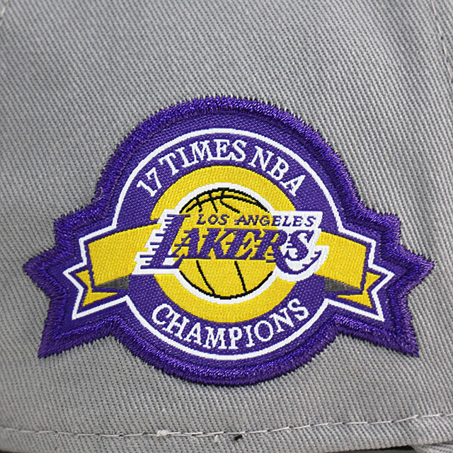 ニューエラ キャップ 9FORTY ストラップバック ロサンゼルス レイカーズ 17x NBA CHAMPIONS STRAPBACK CAP GREY NEW ERA LOS ANGELES LAKERS