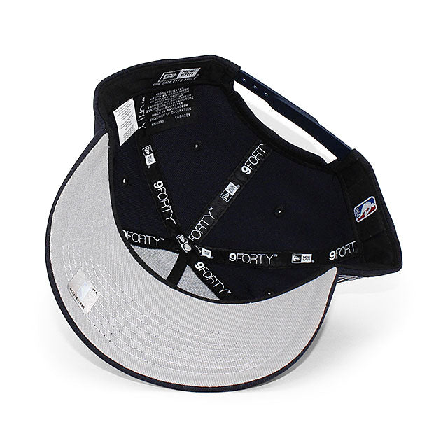 ニューエラ キャップ 9FORTY ニューヨーク ニックス NBA CLASSIC EDITION GREY BOTTOM A-FRAME SNAPBACK CAP NAVY