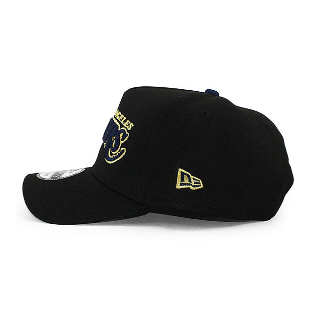 ニューエラ キャップ 9FORTY ロサンゼルス レイカーズ 17x NBA CHAMPS GREEN BOTTOM A-FRAME SNAPBACK CAP BLACK