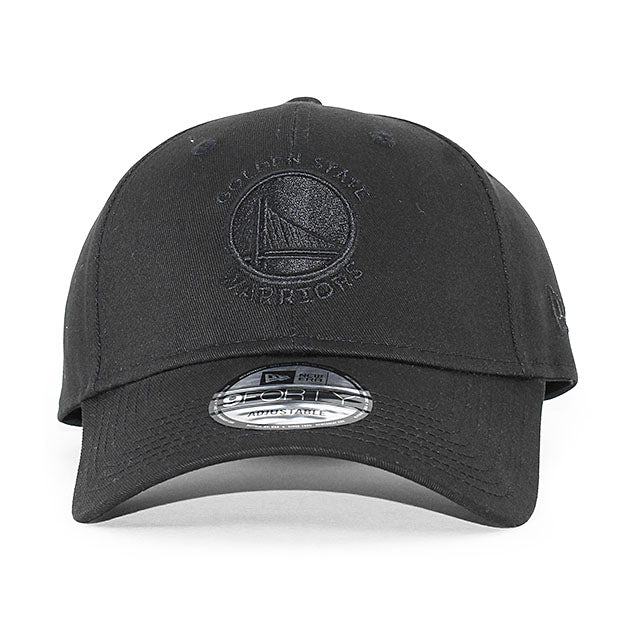 EU AU限定モデル ニューエラ キャップ 9FORTY ゴールデンステイト ウォリアーズ NBA STRAPBACK CAP BLACKOUT  NEW ERA GOLDEN STATE WARRIORS