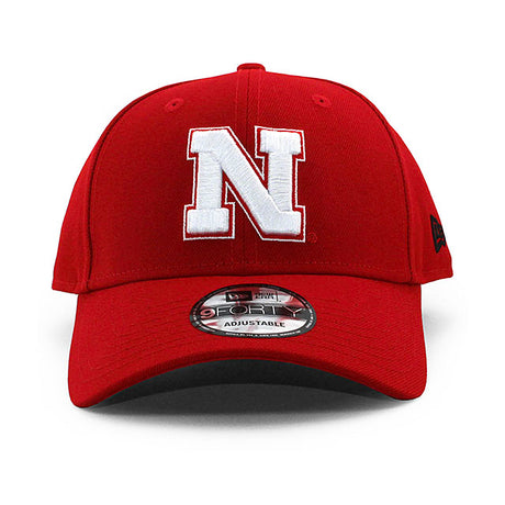 ニューエラ キャップ 9FORTY ネブラスカ コーンハスカーズ NCAA THE LEAGUE ADJUSTABLE CAP RED