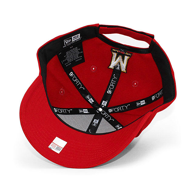 ニューエラ キャップ 9FORTY メリーランド テラピンズ NCAA THE LEAGUE ADJUSTABLE CAP RED