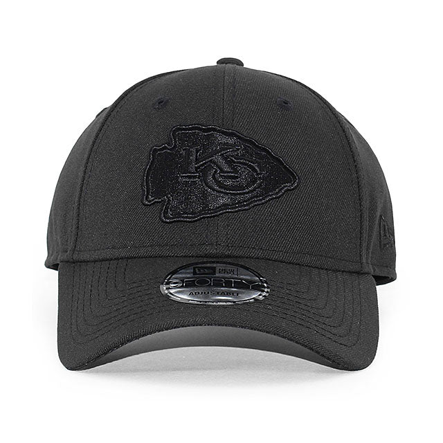 EU AU限定モデル ニューエラ キャップ 9FORTY カンザスシティ チーフス NFL SNAPBACK CAP BLACKOUT