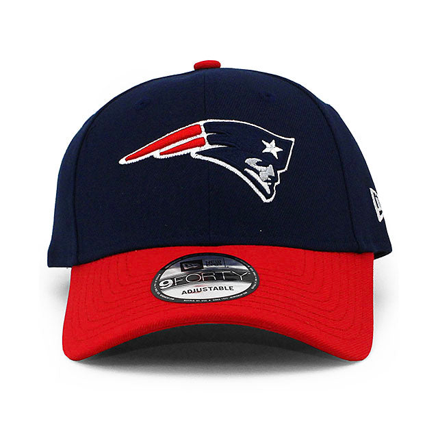 ニューエラ キャップ 9FORTY ニューイングランド ペイトリオッツ NFL THE LEAGUE ADJUSTABLE CAP NAVY RED