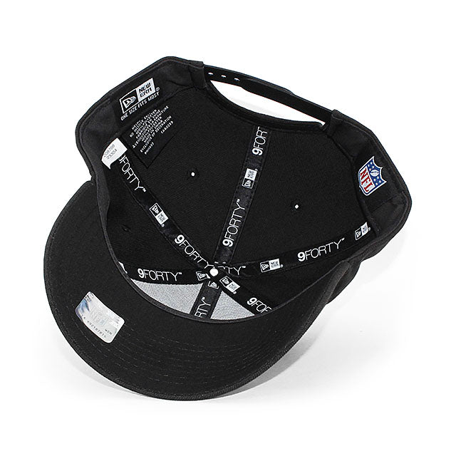 EU AU限定モデル ニューエラ キャップ 9FORTY ミネソタ バイキングス NFL SNAPBACK CAP BLACKOUT