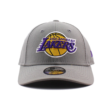 子供用 ニューエラ キャップ 9FORTY ロサンゼルス レイカーズ YOUTH MLB THE LEAGUE ADJUSTABLE CAP GREY