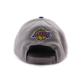 子供用 ニューエラ キャップ 9FORTY ロサンゼルス レイカーズ YOUTH MLB THE LEAGUE ADJUSTABLE CAP GREY PURPLE