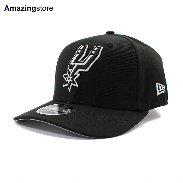 ニューエラ キャップ 9SEVENTY ストレッチ スナップバック サンアントニオ スパーズ NBA STRETCH SNAPBACK CAP BLACK