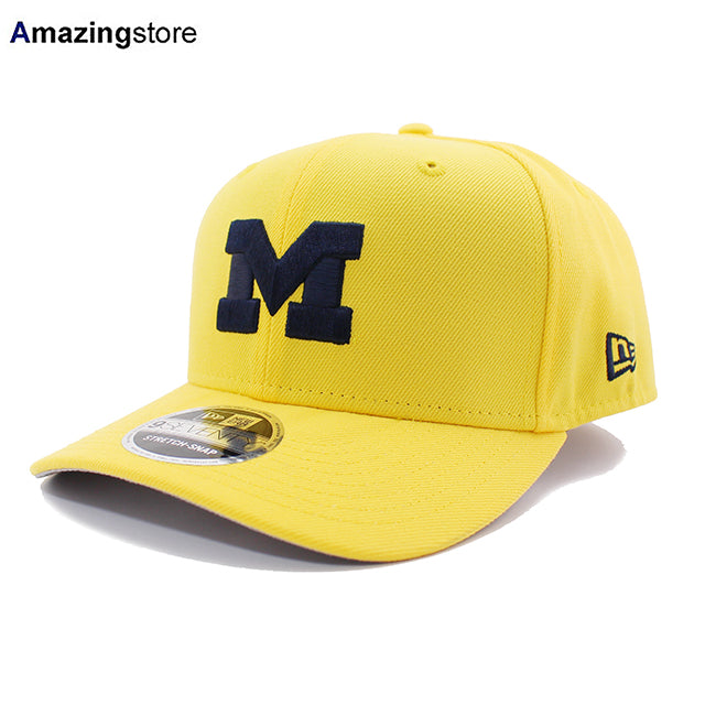 ニューエラ キャップ 9SEVENTY ストレッチ スナップバック ミシガン ウォルバリンズ NCAA STRETCH SNAPBACK CAP YELLOW