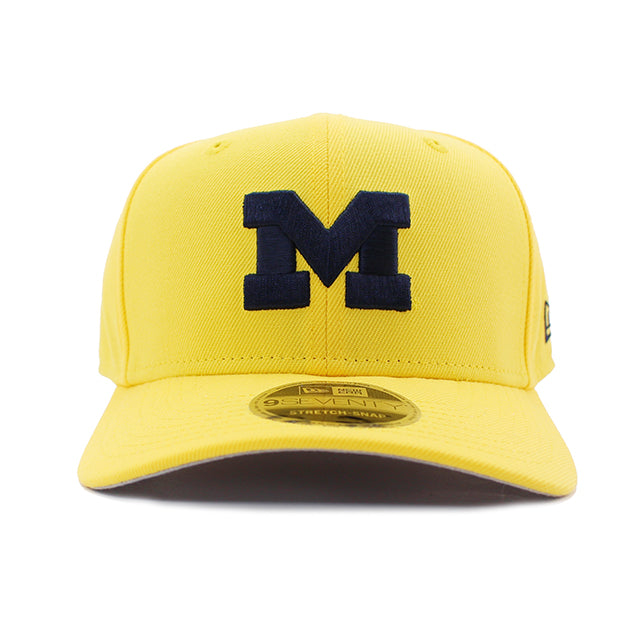 ニューエラ キャップ 9SEVENTY ストレッチ スナップバック ミシガン ウォルバリンズ NCAA STRETCH SNAPBACK CAP YELLOW