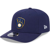 ニューエラ キャップ 9SEVENTY ストレッチ スナップバック ミルウォーキー ブルワーズ　MLB STRETCH SNAPBACK CAP NAVY