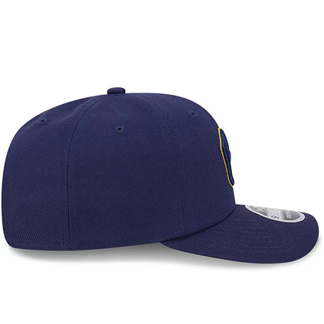 ニューエラ キャップ 9SEVENTY ストレッチ スナップバック ミルウォーキー ブルワーズ　MLB STRETCH SNAPBACK CAP NAVY