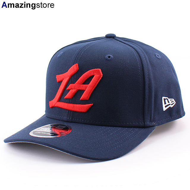 ニューエラ キャップ 9SEVENTY ストレッチ スナップバック ロサンゼルス クリッパーズ NBA SECONDARY LOGO STRETCH SNAPBACK CAP NAVY
