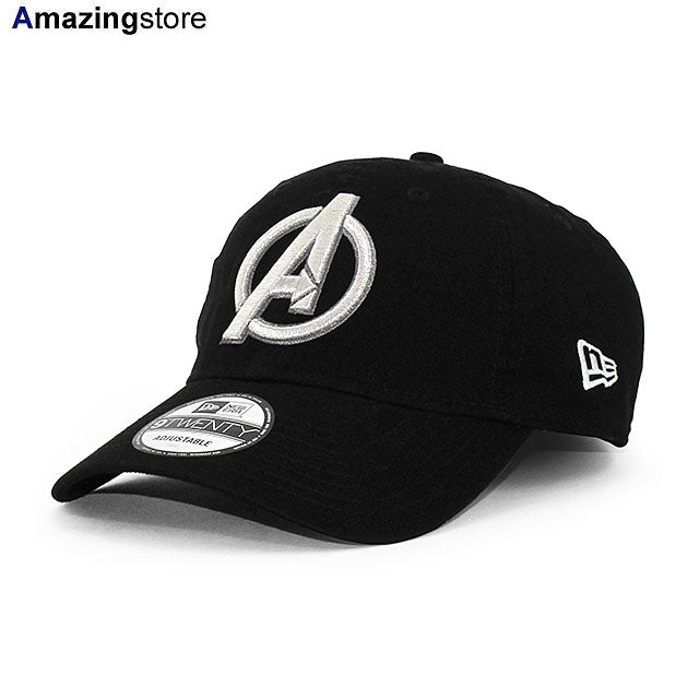 ニューエラ キャップ 9TWENTY マーベルコミックス アベンジャーズ LOGO STRAPBACK CAP BLACK