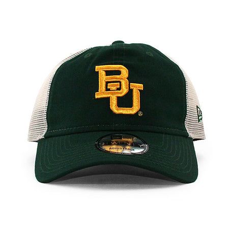 ニューエラ メッシュキャップ 9TWENTY ベイラー ベアーズ NCAA STATED BACK TRUCKER MESH CAP GREEN