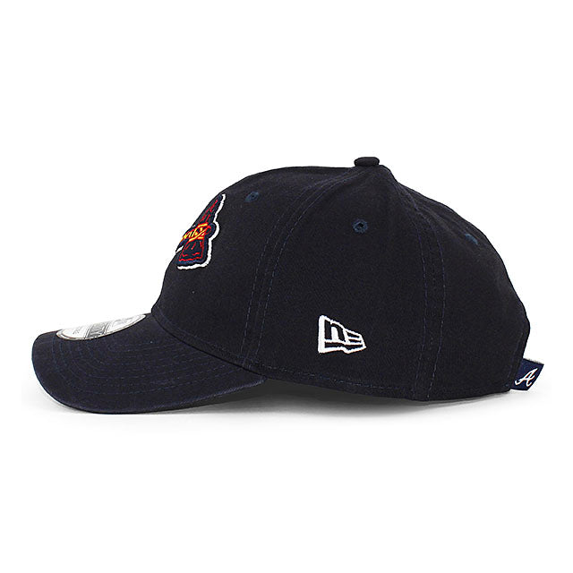 ニューエラ キャップ 9TWENTY アトランタ ブレーブス MLB CORE CLASSIC STRAPBACK CAP NAVY