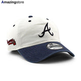 ニューエラ キャップ 9TWENTY アトランタ ブレーブス MLB CLASSIC SIDESCRIPT STRAPBACK CAP CREAM