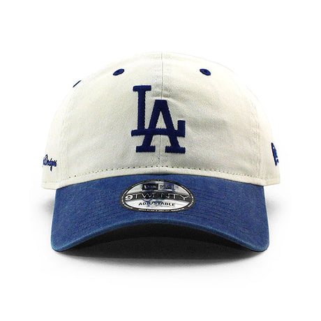 ニューエラ キャップ 9TWENTY ロサンゼルス ドジャース MLB CLASSIC SIDESCRIPT STRAPBACK CAP CREAM