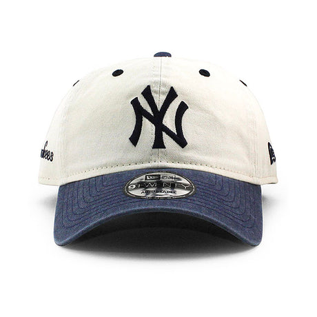 ニューエラ キャップ 9TWENTY ニューヨーク ヤンキース MLB CLASSIC SIDESCRIPT STRAPBACK CAP CREAM