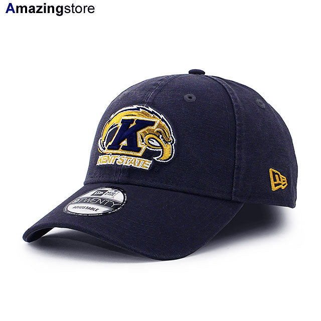 ニューエラ キャップ 9TWENTY ストラップバック ケントステイト ゴールデン フラッシャーズ NCAA CORE CLASSIC CAP NAVY
