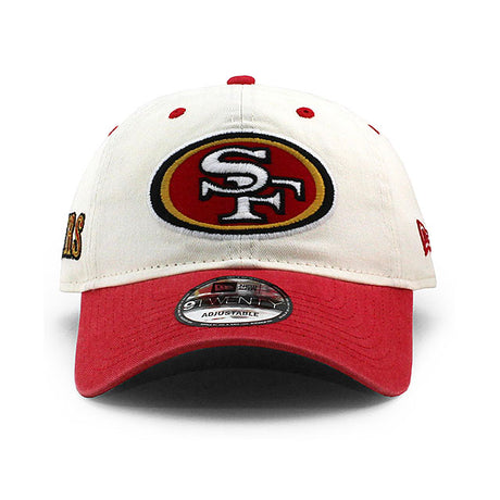 ニューエラ キャップ 9TWENTY サンフランシスコ 49ERS NFL CLASSIC SIDESCRIPT STRAPBACK CAP CREAM