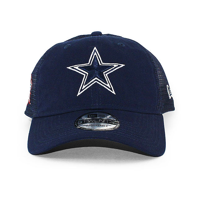 ニューエラ メッシュキャップ 9TWENTY ダラス カウボーイズ NFL SUPER BOWL XXVII TRUCKER MESH CAP NAVY