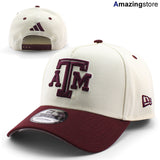 アディダスコラボ ニューエラ キャップ 9FORTY テキサス A&M アギーズ NCAA ATM LOGO A-FRAME SNAPBACK CAP CHROME WHITE MAROON