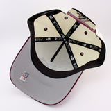 アディダスコラボ ニューエラ キャップ 9FORTY テキサス A&M アギーズ NCAA ATM LOGO A-FRAME SNAPBACK CAP CHROME WHITE MAROON