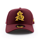 アディダスコラボ ニューエラ キャップ 9FORTY アリゾナステイト サンデビルズ NCAA ATM LOGO A-FRAME SNAPBACK CAP MAROON