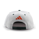 アディダスコラボ ニューエラ キャップ 9FIFTY マイアミ ハリケーンズ NCAA ATM LOGO SNAPBACK CAP WHITE GREEN
