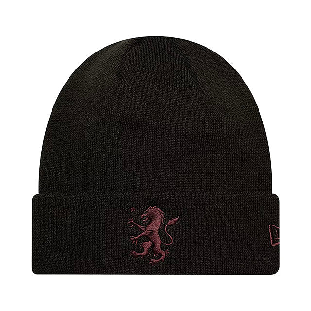 ニューエラ 海外取寄 ニット ビーニー アストン ヴィラ FC PREMIER LEAGUE CORE CUFF KNIT BEANIE BLACK