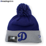 ニューエラ ニットキャップ ビーニー ロサンゼルス ドジャース 2025 MLB BATTING PRACTICE ROAD KNIT BEANIE CAP ROYAL BLUE-GREY