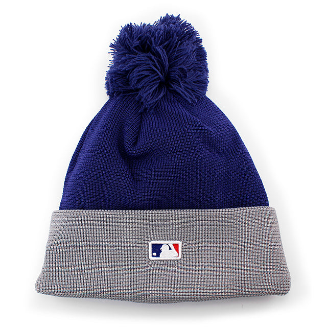 ニューエラ ニットキャップ ビーニー ロサンゼルス ドジャース 2025 MLB BATTING PRACTICE ROAD KNIT BEANIE CAP ROYAL BLUE-GREY