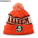 ニューエラ ニットキャップ ビーニー アナハイム ダックス NHL RETRO KNIT BEANIE ORANGE