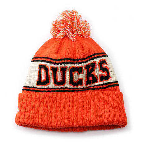 ニューエラ ニットキャップ ビーニー アナハイム ダックス NHL RETRO KNIT BEANIE ORANGE